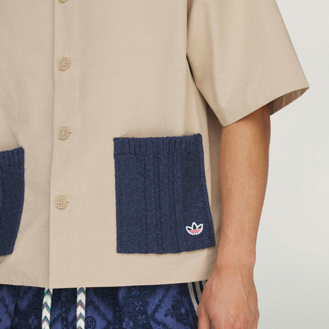 adidas Originals x CLOT Redifined Utility Short Sleeve Shirt By Edison Chen Warm Sandstone