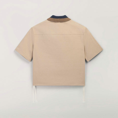 adidas Originals x CLOT Redifined Utility Short Sleeve Shirt By Edison Chen Warm Sandstone