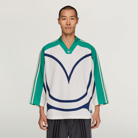 adidas Originals x CLOT Hockey Jersey By Edison Chen Wonder White