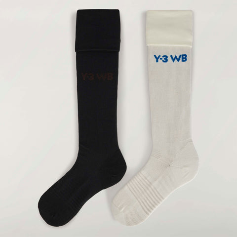 adidas Y-3 x Wales Bonner 2 Pack Football Socks Off White / Black