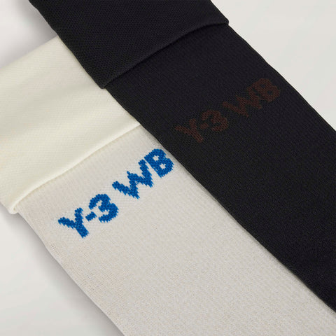 adidas Y-3 x Wales Bonner 2 Pack Football Socks Off White / Black