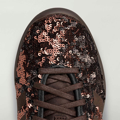 adidas Originals x Wales Bonner Karintha Sequin Dark Brown / Core Black