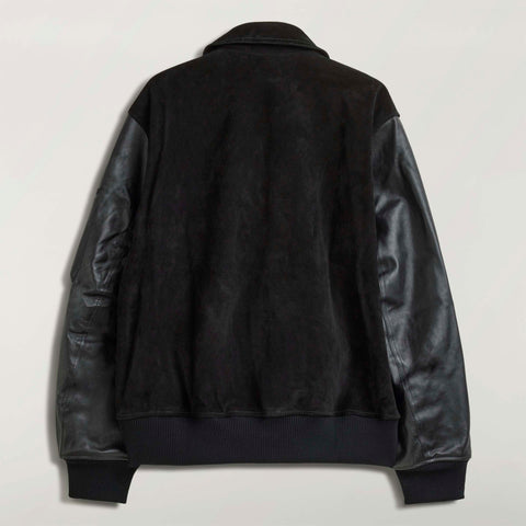 adidas Y-3 Mercedes Leather Racing Jacket Black