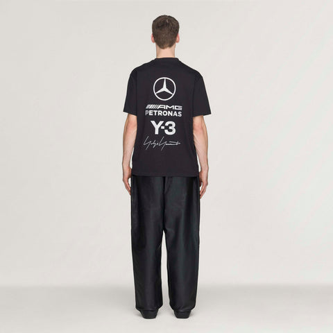 adidas Y-3 Mercedes-AMG F1 Team Leather Racing Pants Black