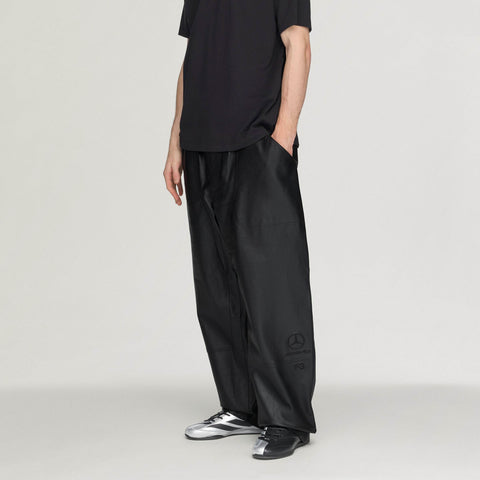 adidas Y-3 Mercedes-AMG F1 Team Leather Racing Pants Black