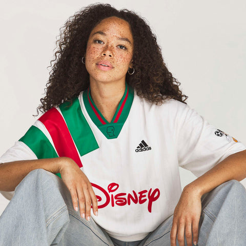 adidas Originals x Brain Dead x Disney Football Jersey Chalk White