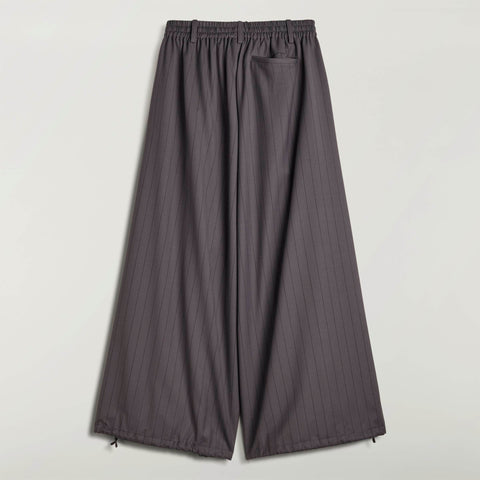 adidas Y-3 Refined Wool Cropped Wide Leg Tracksuit Bottoms Granite / Black