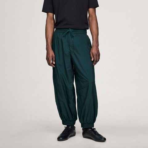 adidas Y-3 Raw Edge 3 Stripes Nylon Shell Pants Aurora Ivy / Chalk Pearl