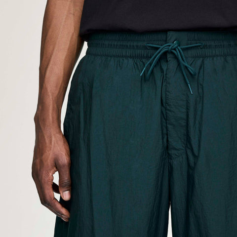 adidas Y-3 Raw Edge 3 Stripes Nylon Shell Pants Aurora Ivy / Chalk Pearl