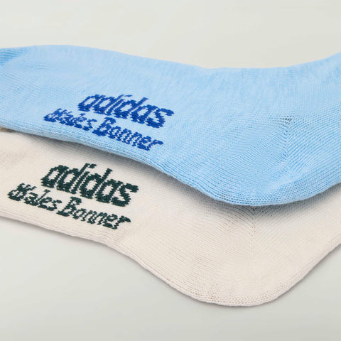 adidas Originals x Wales Bonner 3-Stripes Socks Core White / Clear Sky