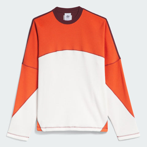 adidas Originals La Cienega LS Sports Tee Off White / Preloved Red / Maroon