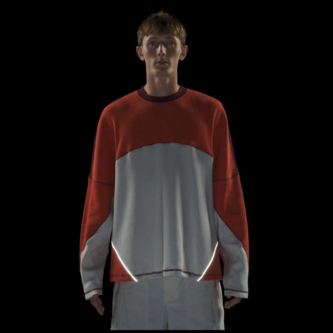 adidas Originals La Cienega LS Sports Tee Off White / Preloved Red / Maroon