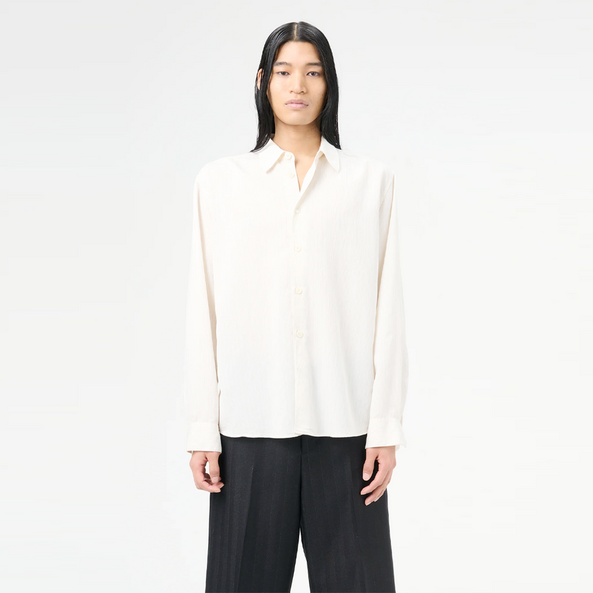 Our Legacy Beyond Shirt Cream Stripe Ceremony Viscose