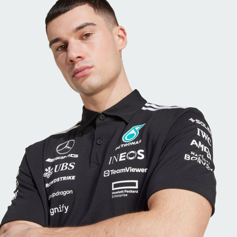 adidas Originals x Mercedes AMG Petronas F1 Team Polo T-Shirt Black / White