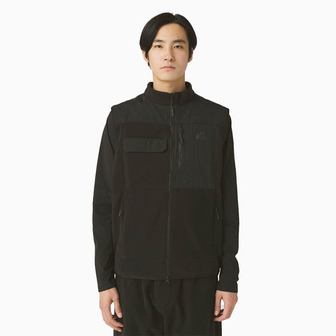 Snow Peak x MofM Fleece Vest Black