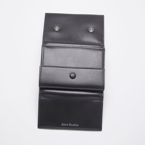 Acne Studios 3-Slots Folded Wallet Black