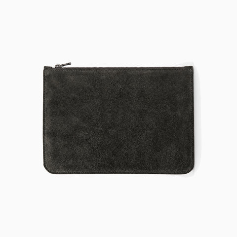 Yâr’in Kidskin Cashmere Suede Pouch Khaki