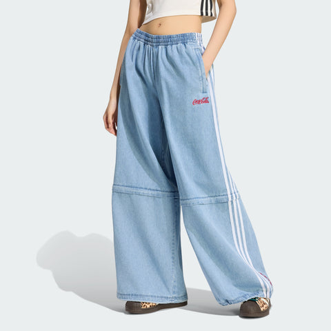 adidas Originals x Coca-Cola Denim Adilenium Firebird Sports Pants Light Denim