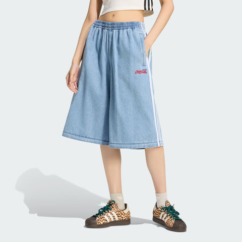 adidas Originals x Coca-Cola Denim Adilenium Firebird Sports Pants Light Denim