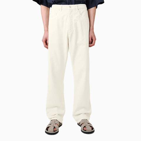 Studio Nicholson Riso Straight Leg Denim Pant Parchment