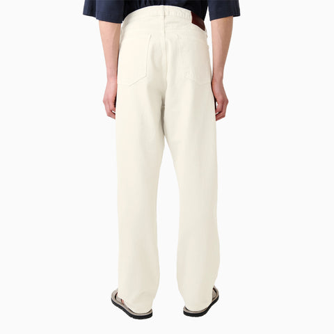 Studio Nicholson Riso Straight Leg Denim Pant Parchment