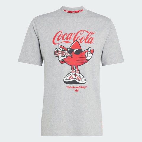 adidas Originals x Coca-Cola Classic Sport Graphic Treffie Tee Medium Grey Heather