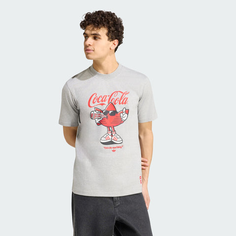 adidas Originals x Coca-Cola Classic Sport Graphic Treffie Tee Medium Grey Heather