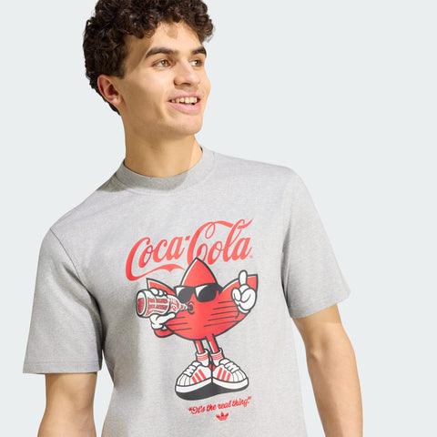 adidas Originals x Coca-Cola Classic Sport Graphic Treffie Tee Medium Grey Heather