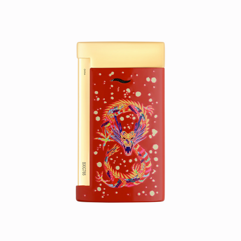 S.T. Dupont Slim 7 Golden Dragon Red