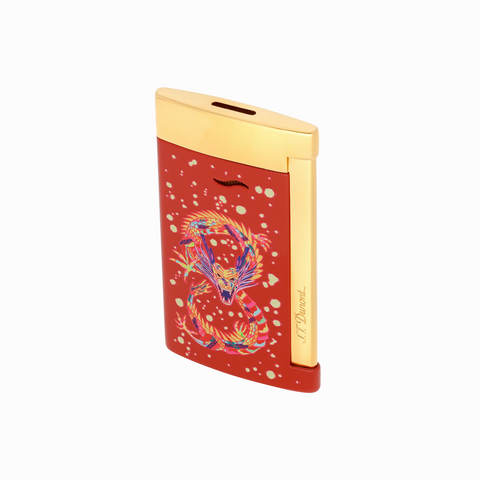 S.T. Dupont Slim 7 Golden Dragon Red