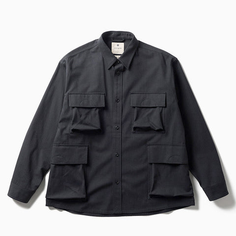 Snow Peak Takibi Herringbone Shirt Jacket Black
