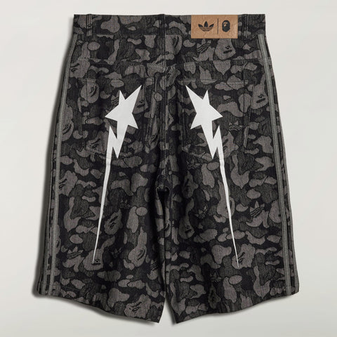 adidas Originals x BAPE® Shark Denim Jorts Black
