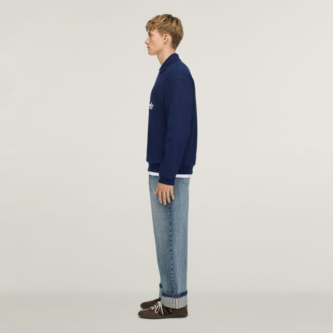 adidas Originals x Song For The Mute ADI008 Long Sleeve Polo Night Indigo