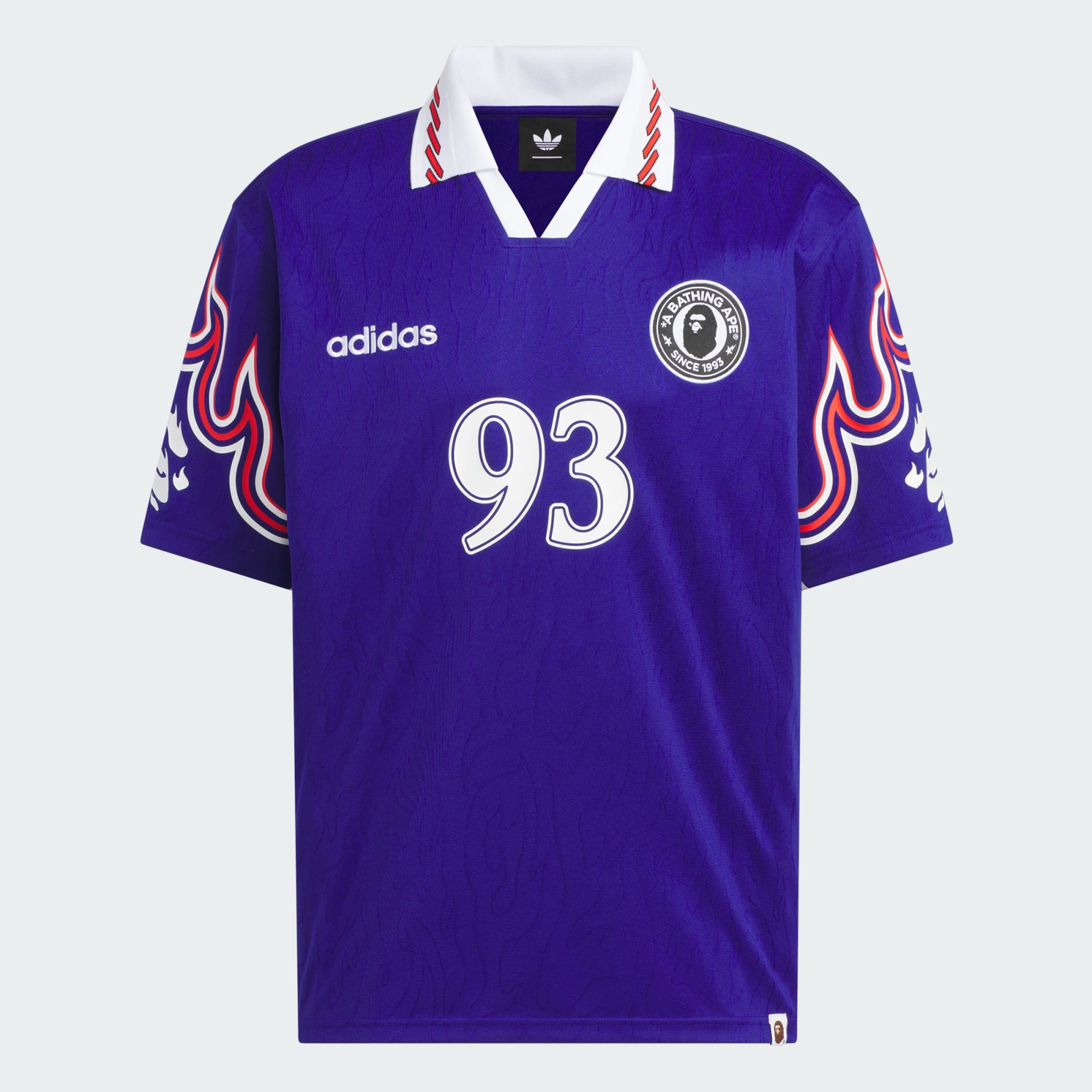 adidas Originals x BAPE® SSL Flame Jersey Japan Blue – 1290SQM
