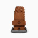 Yâr’in Custom Hand Braided Belt 721 Suede Cognac Brown