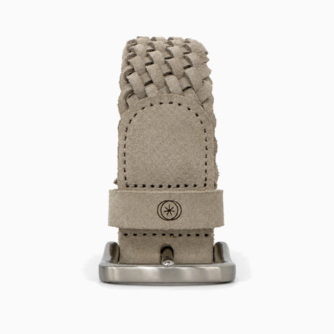 Yâr’in Custom Hand Braided Belt 721 Suede Beige