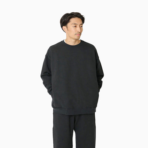 Snow Peak Recycled Cotton Sweat Crewneck Black