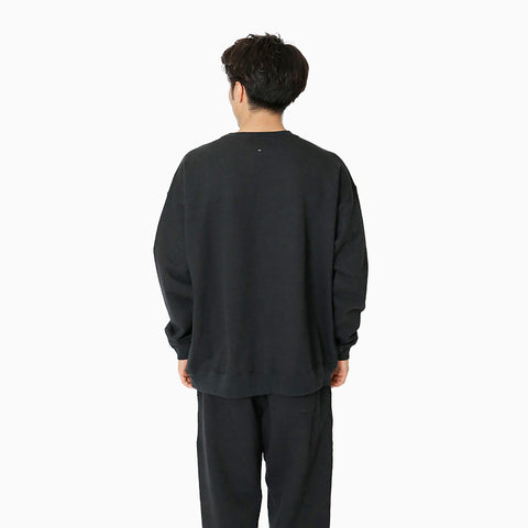 Snow Peak Recycled Cotton Sweat Crewneck Black