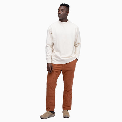 Snow Peak Recycled Cotton L/S Mockneck T-Shirt Black