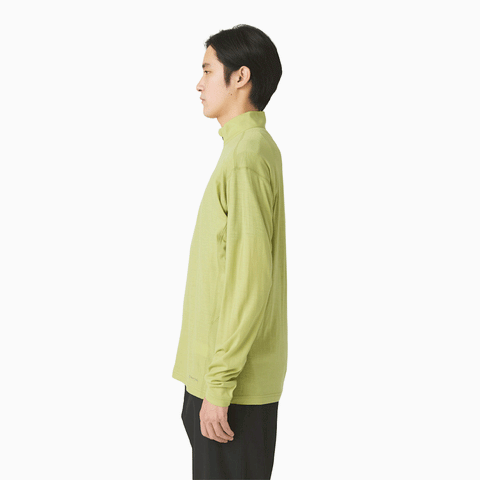 Snow Peak Merino Wool Half Zip Pullover Black