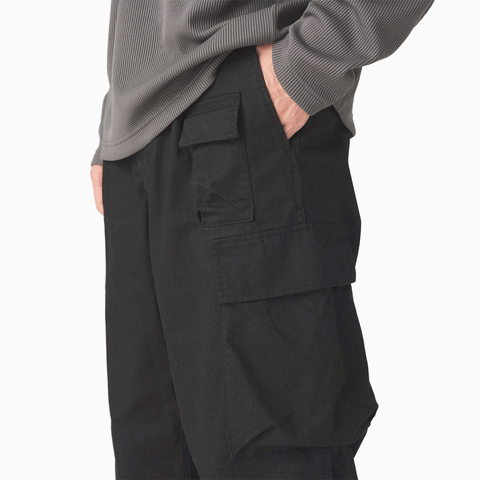 Snow Peak TAKIBI Chino Cargo Pants Black