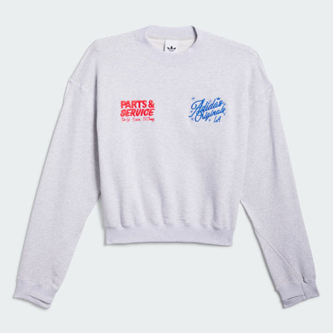 adidas Originals Santa Monica Crew Neck Light Grey Heather
