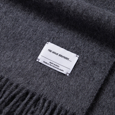 The Inoue Brothers Brushed Scarf Grey