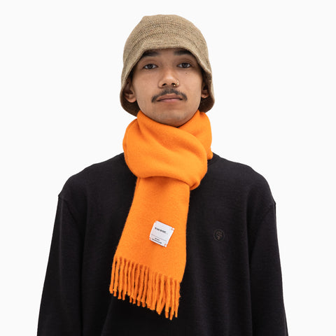 The Inoue Brothers Brushed Scarf Orange
