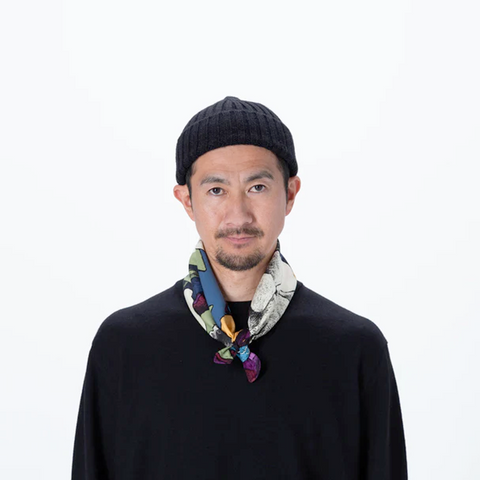 The Inoue Brothers x Julien Colombier Let It Flow Scarf Large Black