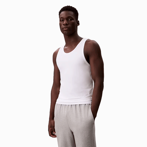 Calvin Klein 3 Pack Lounge Tank Tops White