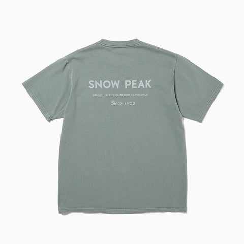 Snow Peak Garment Dyed T-Shirt Dark Green