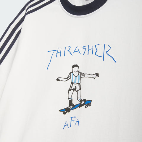 adidas Originals x Thrasher x AFA Argentina Gonz Ringer T-Shirt Core White