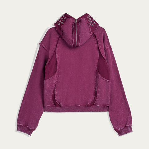 adidas Originals x Thug Club Teamgeist Hooded Zip Up Maroon
