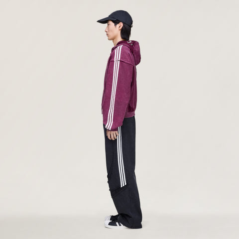 adidas Originals x Thug Club Teamgeist Hooded Zip Up Maroon